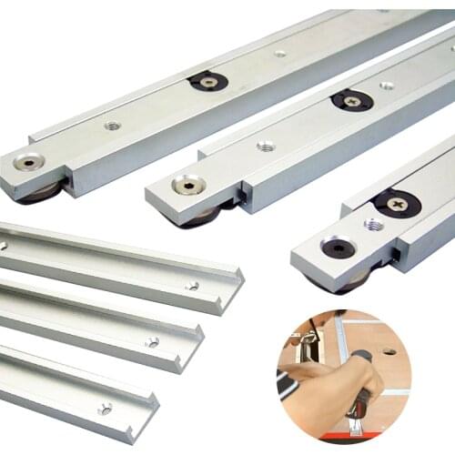Aluminium alloy T-tracks Slot Miter Track And Miter Bar Slider Table Saw Miter Gauge Rod Woodworking Tools DIY