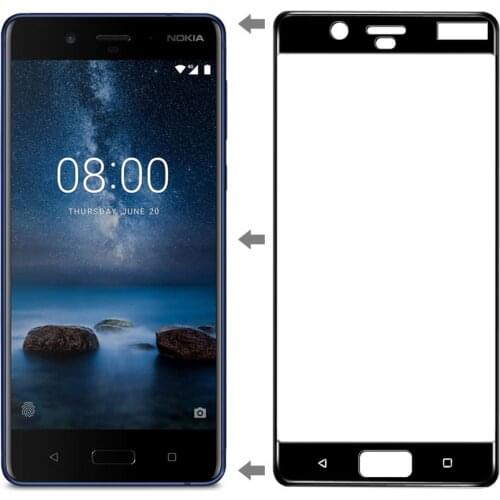 3D Tempered Glass For Nokia 8 Full Screen Cover Explosion-proof Screen Protector Film For Nokia 8
