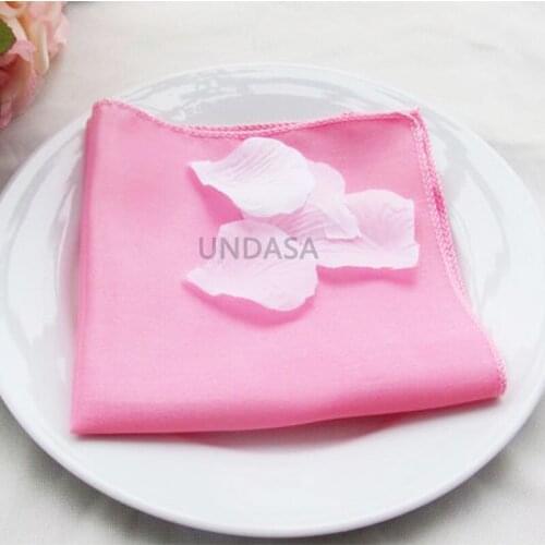 10 Pcs 12"x12" Satin Wedding Restaurant Cloth Dinner Table Napkin Handkerchief Christmas Party Festival Banquet Decoration