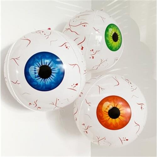 100Pcs 22inch 4D Bloody Eyeball Aluminum Film Helium Balloon Horror Theme Gift Halloween Party Home Party Decoration Supplies