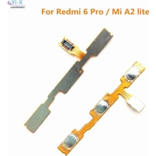 20X For Xiaomi A2 Lite Power On Off Volume up down Side button Flex Cable For Mi Redmi 6 Pro