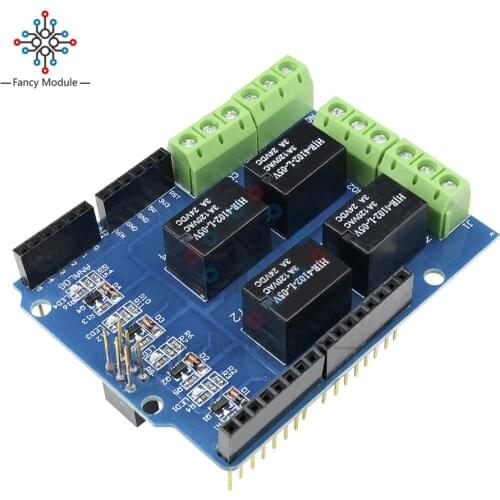 4 channel 5v relay shield module Four channel relay control board relay expansion board for Arduino UNO R3 mega 2560