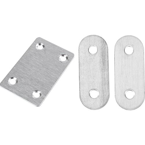 5 Pcs 38Mm X 16Mm Mending Flat Plate Bracket & 8 Pcs 60Mm X 38Mm Flat Repair Mending Plate