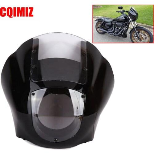 ABS Quarter Fairing Kit Black For Harley 1988-later Sportster XL 883 1200 86-94 FXR 95-05 Dyna models Fat Bob Super Glide