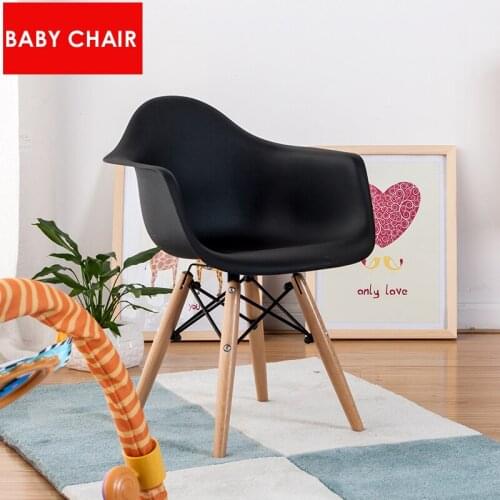 FREE SHIPPING kids chair Children wooden base baby arm wood leg chair Kids modern design popular fashion Armchair dining chair