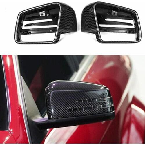 Side Mirror Cap Covers For Mercedes Benz W176 W246 W212 W204 C117 X156 X204 W221 C218 A B C E S CLA GLA GLK Class Black Replace