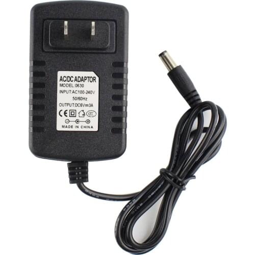 DC 6V 3A 3000mA 5.5mm x 2.5mm Switching Power Supply AC Adapter Charger Cable