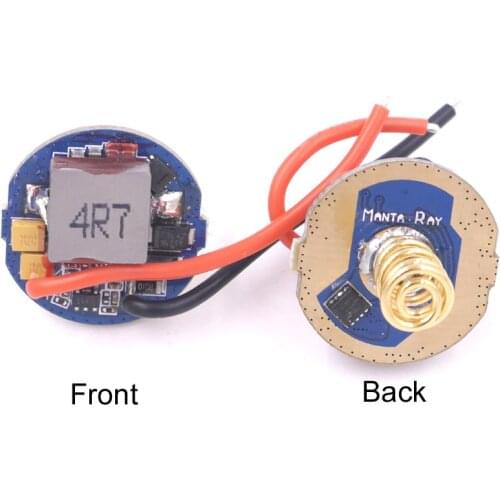 CREE XHP70/XHP70.2 Circuit Driver 6V 6mode dia 22mm input 5.6V-12.8V output 6V 4.8A Constant Current Led Flashlight Driver