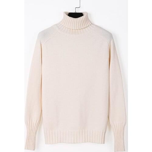 Jumper Real Neck Sweater 2020 New Loose, Plush And Thickened Base Coat, Fashionable In Autumn Winter, With Knitted Foreign Look