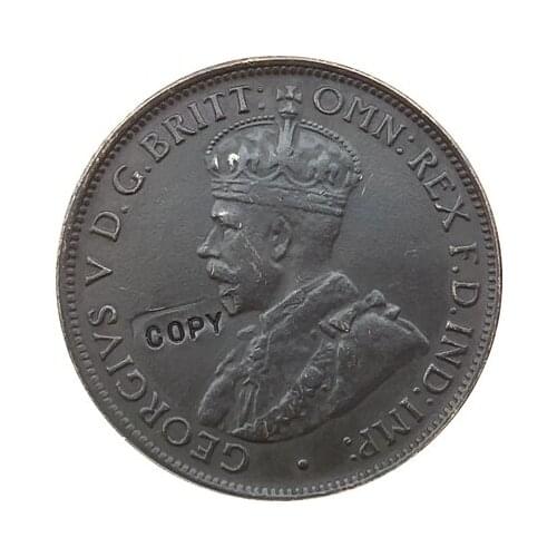 REPLICA 1911-1923 13 coins Australia One Half Penny Coin Copy 100% coper