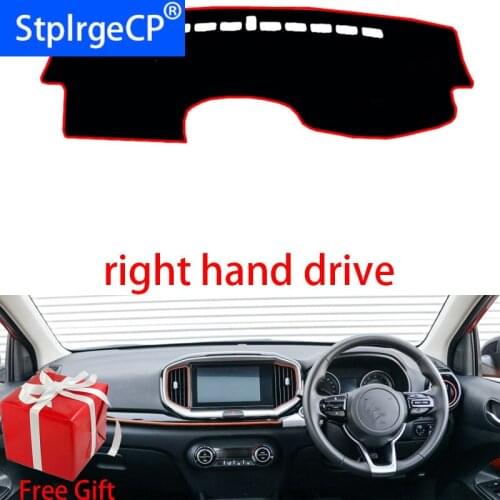 Car Dashboard Cover Mat for kia KX1 2019 Right Hand Drive Dashmat Pad Dash Mat Covers Dashboard Accessories