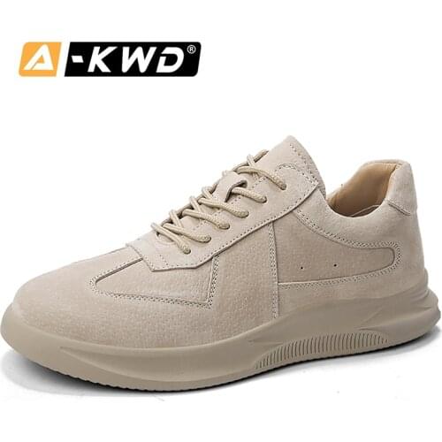 Brown Sand Men Sneakers Espadrille Homme Fashion Pu Leather Sneakers Men Breathable Mens Casual Shoes New Autumn Sport Shoes Men