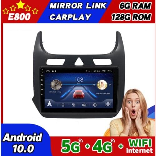 NEW 6GB Ram 128GB Rom 2 Din Car Radio Navigation GPS Bt Player 9 Inch Screen For Chevrolet Cobalt 2 2011 2018 Android 10 Stereo