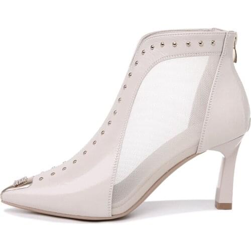 Pointed Toe Stiletto Single Shoes, Back Zipper Solid Color Shoes, WomenS Platform WomenS Shoes