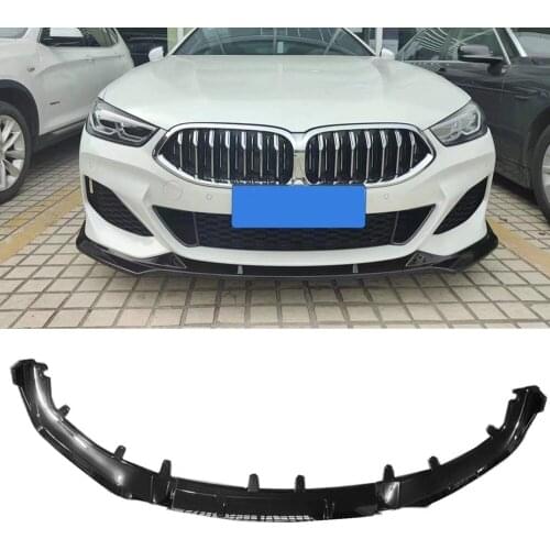 Front Bumper Lip Splitter For BMW 8 Series G14 G15 G16 2018-2021 840i Glossy Black Exterior Car Lower Spoiler Chin Cover Plate