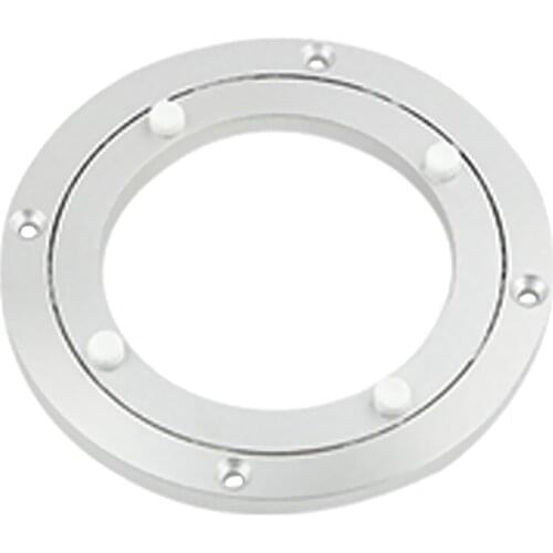 Bearing Swivel Plate Silver White Dining Table Base Rotating Aluminium Turntables