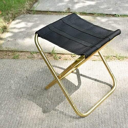 Portable Camping Stool Outdoor Picnic Folding Chair Travel Stool Aluminum Fishing Stool Simple Folding Chair Free Shipping