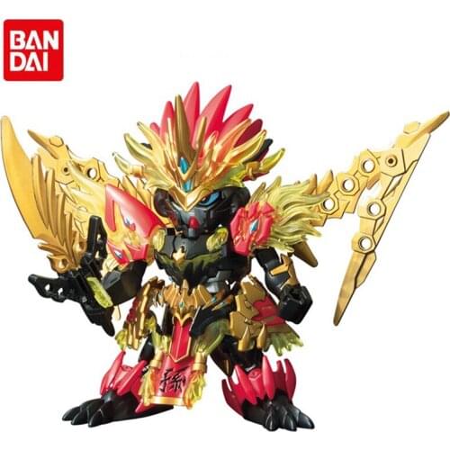 Bandai Assembled Gundam Anime Model Three Kingdoms Chuangjie SD BB Warrior Q Version SunJian Astray Action Figure Robot Toy Gift