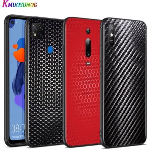Silicone Cover Carbon Venom Structure Fiber For Xiaomi Redmi 9T 9 9C 9A 9AT 9i 8 8A 7 6 Pro 7A 6A 5 5A 4X Plus Phone Case