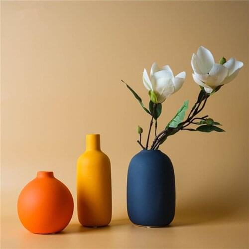 Modern Ceramic Flower Container Personalized Vase for Artificial Flower Home Decor Vase for Centerpieces Living Room Office