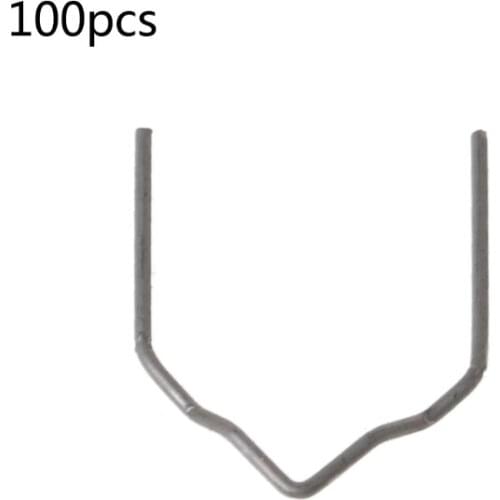 100 Pcs Pre-cut Hot Flat Staples V-Shape Plastic Stapler Repair Kit Welder Tool