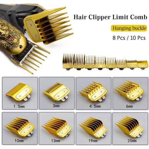 8/10 Pcs Hair Clipper Limit Comb Guide Comb Trimmer Guards Attachment Universal Professional Hair Trimmers Limit Combs 1.5-25mm