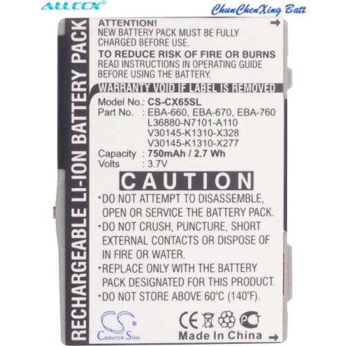 Cameron Sino 750mAh Battery for Siemens CXT70, CXV65, CXV70, M65, M75, M8, S65, S65V, S66, S75, SK65, SP65