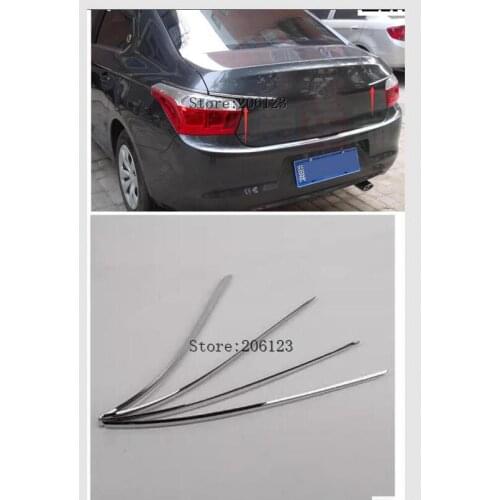 Car cover For CITROEN Elysee C-Elysee 2013 2014 2015 2016 2017 ABS chrome stainless steel rear lamp light eyelid trim