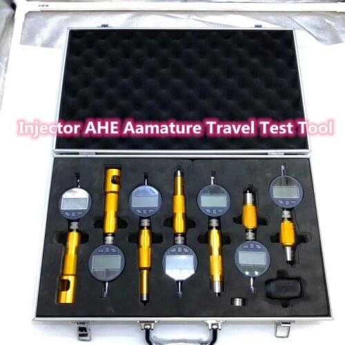 For Bosch CRIN1 CRIN2 Denso Cat Diesel Common Rail Injector Solenoid Valve AHE Armature Lift Travel Measuring Tool Set