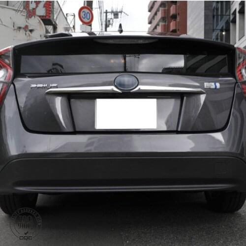 For Toyota Prius 50 2016 2017 2018 Tailgate Rear Door Trunk Lid Cover Trim Garnish ABS Chrome