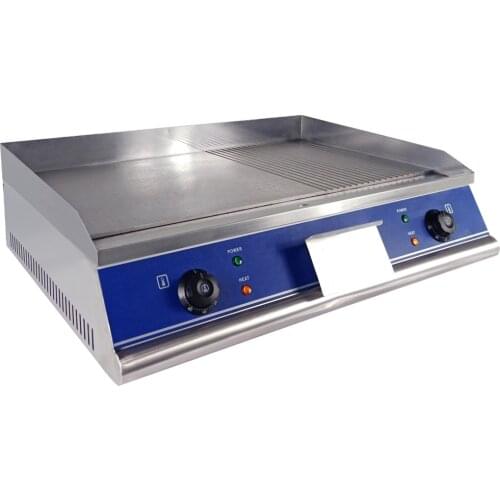 New Commercial Home Electric Grill With Temperature Control Stainless Steel Griddle Flat Plate