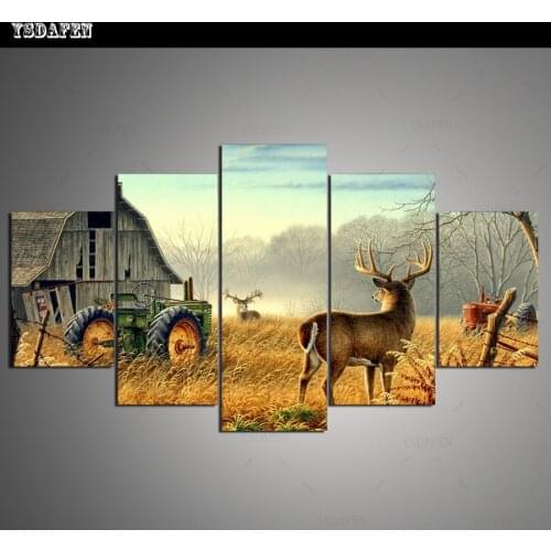 HD Printed Painting Canvas Printing Animal Deer painting Room decor print poster picture canvas Framed Art HG-118