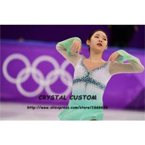 Crystal Custom Figure Skating Dress Girls New Brand Ice Skating Clothes For Competition DR4699