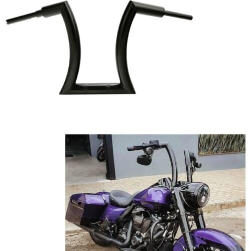 Motorcycle 16" Rise 2'' Handle Bar Fit For Harley Touring Road King Sportster Softail Chrome Vivid Black