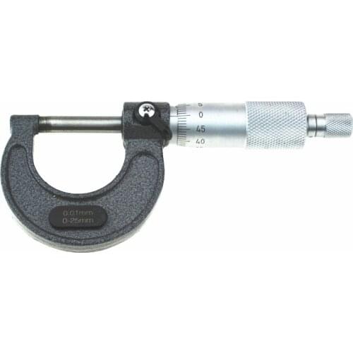 Jrealmer Outside Micrometer 0-25mm/0.01mm Gauge Vernier Caliper Measuring Tools