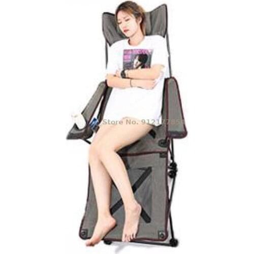 Office outdoor folding deck chair portable outdoor camping lunch break actor accompanying bed leisure fishing stool
