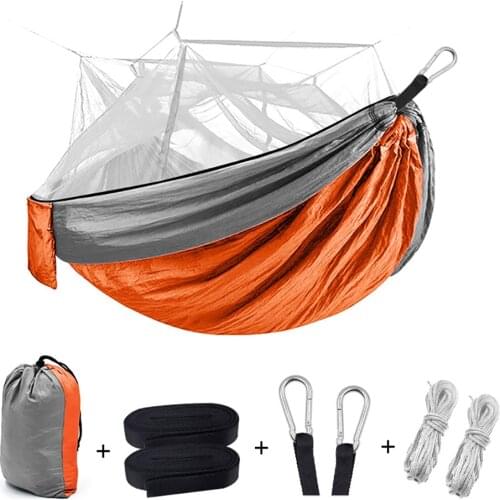 Ultralight Encrypted Mosquito Net Parachute Hammock with Anti-Mosquito Bites for Outdoor Camping Tent Using Sleeping