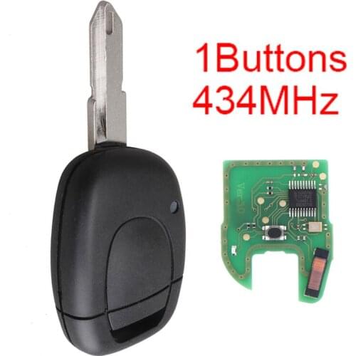 Durable 1Button Remote Car Key Case Key Shell Fob with NE72 Blade 46/7946 Chip and Battery for Renault Master Kangoo Clio Twingo