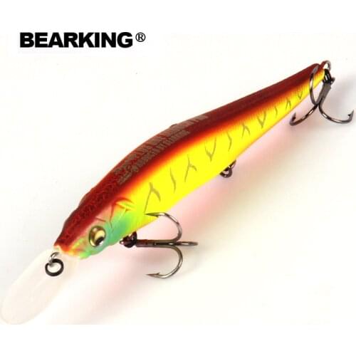 Bearking excellent action A+ fishing lures, assorted colors, minnow crank 110mm 14g,Tungsten ball 2017 hot model crank bait