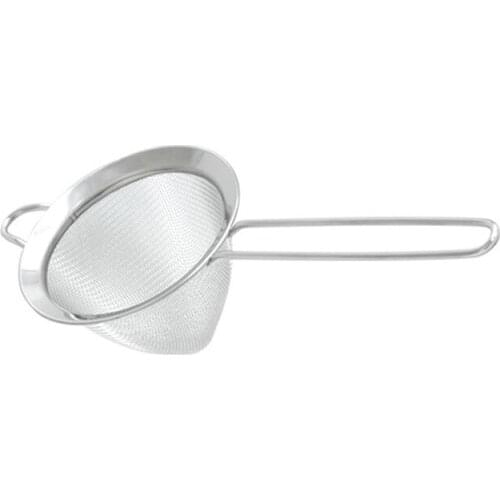 Europe style double ice filter funnel triangular slip through Strainer