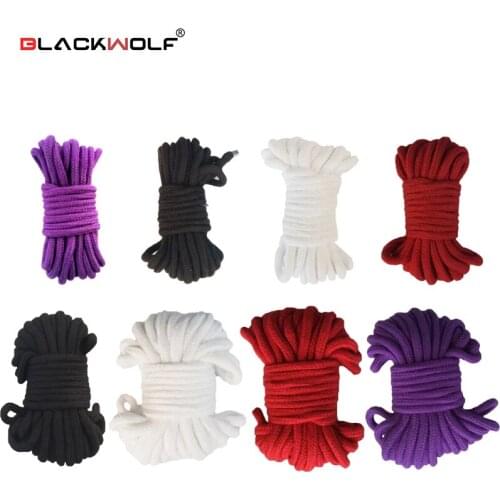 Rope Sex Slave Bondage Rope Thick Cotton Restraint Rope Slave Roleplay Toys For Couples Adult Games Products Exotic Toys 5M/10M
