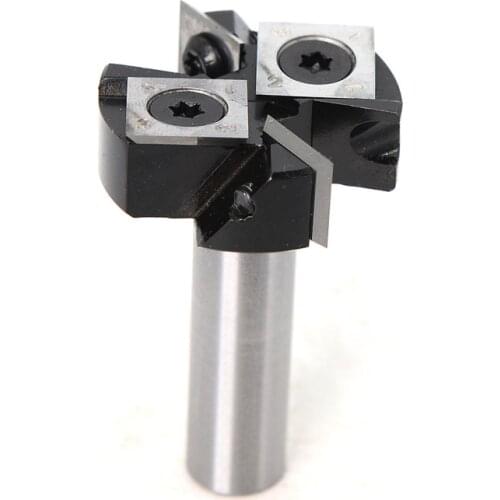 Insert Carbide Mini Spoilboard Surfacing, Rabbeting, Flycutter, Slab Leveler Planer 2+2 Flute 1/2inch Router Bits