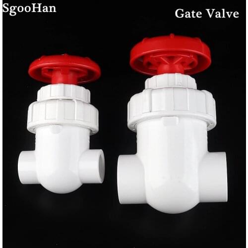 1pc High Quality I.D 20~63mm PVC Pipe Gate Valve Precision Flow Control Sluice Switch Garden Irrigation Aquarium Fish Tank Joint