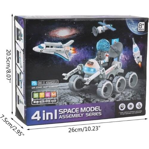 Fun Space Toys for Kid Interest with Rockets Satellites Rovers Vehicles Scientific Experiment Satellite Educational Gift A2UB