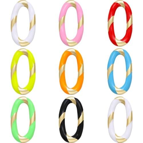 ZHUKOU 11.5x22mm brass oval gorgeous ribbon earrings charms for women DIY handmade necklace earrings jewelry accessories VD741