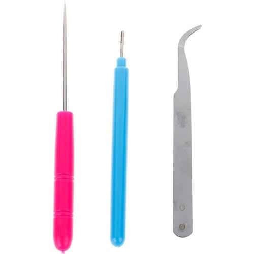 1/2/3Pcs Tweezer Quilling Needles Slotted Pen DIY Tool Kit Quilling Paper For Classroom Shop Wedding Party Decoration Paper Tool