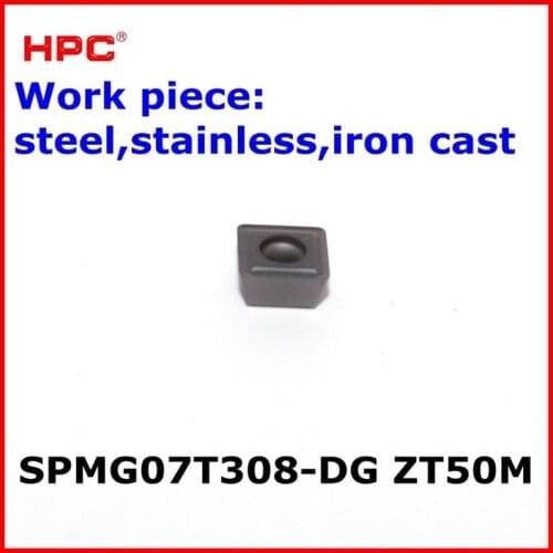 10 pcs of SPMG07T308-DG CNC cutting tools tungsten carbide drilling inserts drilling cutter