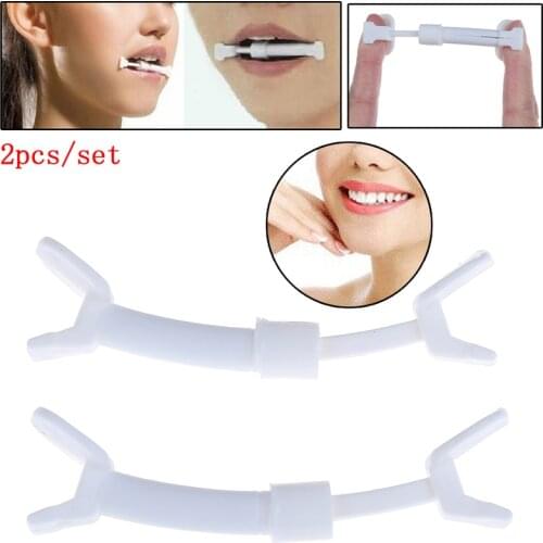 2pcs/lot Natural Facial Muscle Smile Exerciser Mouth Toning Slim Piece Toner Flex Cheek Make You more Confident