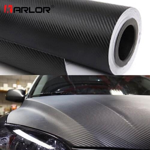 200cm*30cm 3D Carbon Fiber Vinyl Film 3M Car Stickers Waterproof DIY Motorcycle Automobiles Car Styling Wrap Roll Accessories