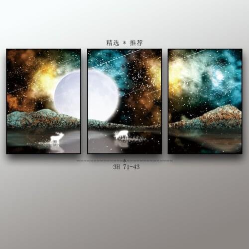 3Pcs/Set Gold Leaf Scenery Abstract Wall Art Canvas Poster Print Nordic Decorative Picture Painting Modern Living Room Decor